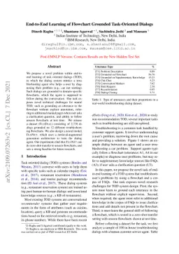 End-to-End Learning of Flowchart Grounded Task-Oriented Dialogs