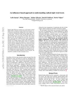 An influencer-based approach to understanding radical right viral tweets