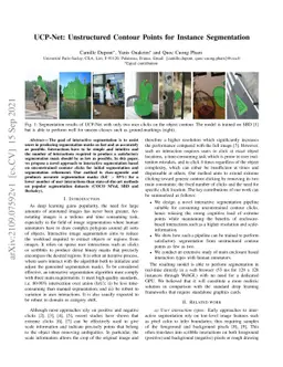 UCP-Net: Unstructured Contour Points for Instance Segmentation