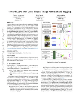 Towards Zero-shot Cross-lingual Image Retrieval and Tagging