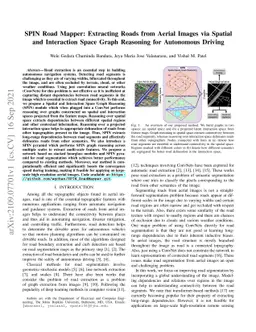 SPIN Road Mapper: Extracting Roads from Aerial Images via Spatial and
  Interaction Space Graph Reasoning for Autonomous Driving