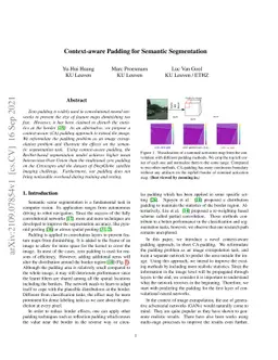 Context-aware Padding for Semantic Segmentation