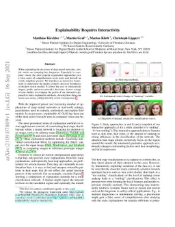 Explainability Requires Interactivity