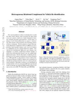 Heterogeneous Relational Complement for Vehicle Re-identification