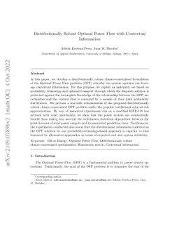 Distributionally Robust Optimal Power Flow with Contextual Information