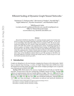 Efficient Scaling of Dynamic Graph Neural Networks
