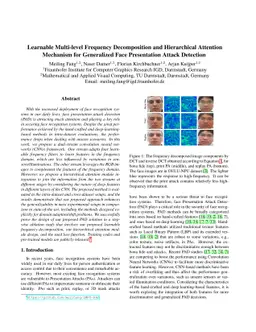 Learnable Multi-level Frequency Decomposition and Hierarchical Attention
  Mechanism for Generalized Face Presentation Attack Detection