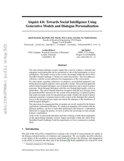Alquist 4.0: Towards Social Intelligence Using Generative Models and
  Dialogue Personalization