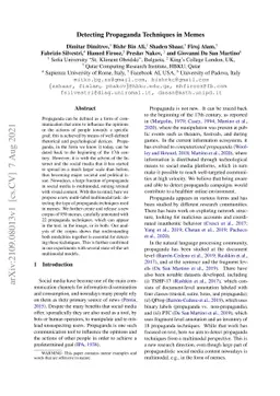 Detecting Propaganda Techniques in Memes