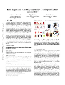 Semi-Supervised Visual Representation Learning for Fashion Compatibility