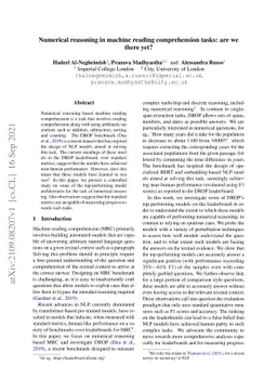 Numerical reasoning in machine reading comprehension tasks: are we there
  yet?
