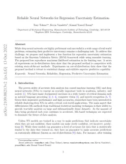 Reliable Neural Networks for Regression Uncertainty Estimation