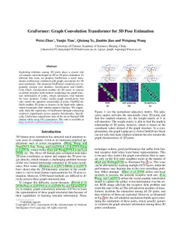GraFormer: Graph Convolution Transformer for 3D Pose Estimation