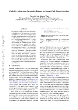 CodeQA: A Question Answering Dataset for Source Code Comprehension