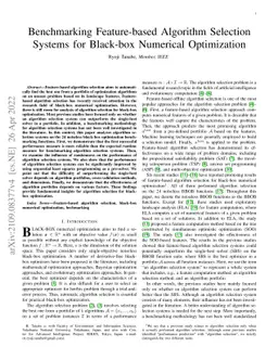 Benchmarking Feature-based Algorithm Selection Systems for Black-box
  Numerical Optimization