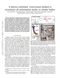 A physics-informed, vision-based method to reconstruct all deformation
  modes in slender bodies