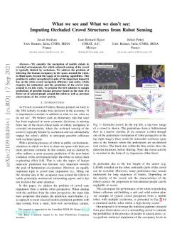 What we see and What we don't see: Imputing Occluded Crowd Structures
  from Robot Sensing