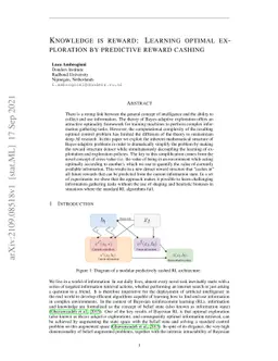 Knowledge is reward: Learning optimal exploration by predictive reward
  cashing