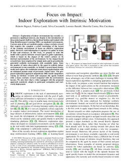 Focus on Impact: Indoor Exploration with Intrinsic Motivation