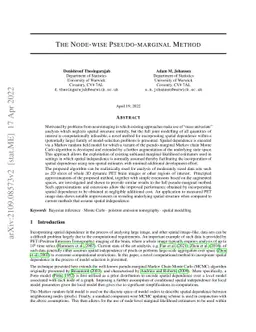 The Node-wise Pseudo-marginal Method