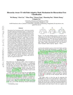 Hierarchy-Aware T5 with Path-Adaptive Mask Mechanism for Hierarchical
  Text Classification