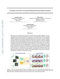 Unsupervised View-Invariant Human Posture Representation