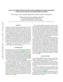 Dual-Encoder Architecture with Encoder Selection for Joint Close-Talk
  and Far-Talk Speech Recognition