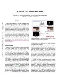 HYouTube: Video Harmonization Dataset