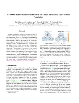 S$^3$VAADA: Submodular Subset Selection for Virtual Adversarial Active
  Domain Adaptation