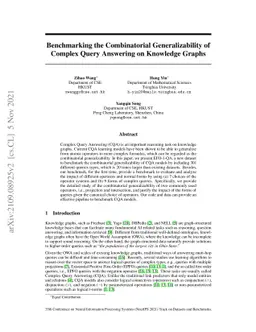 Benchmarking the Combinatorial Generalizability of Complex Query
  Answering on Knowledge Graphs