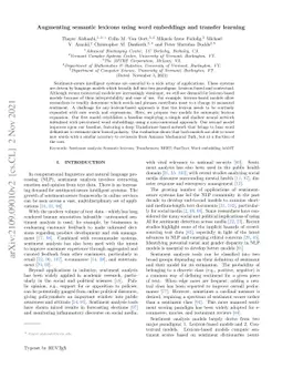 Augmenting semantic lexicons using word embeddings and transfer learning
