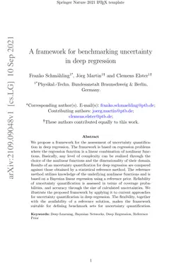 A framework for benchmarking uncertainty in deep regression