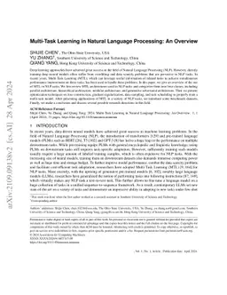 Multi-Task Learning in Natural Language Processing: An Overview