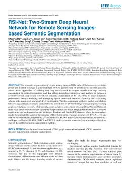 RSI-Net: Two-Stream Deep Neural Network for Remote Sensing Imagesbased
  Semantic Segmentation