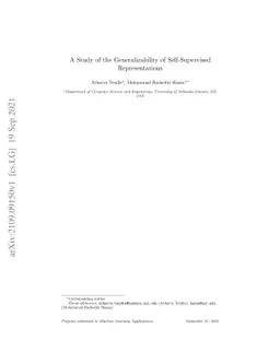 A Study of the Generalizability of Self-Supervised Representations