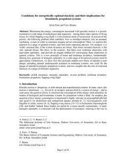 Conditions for energetically-optimal elasticity and their implications
  for biomimetic propulsion systems