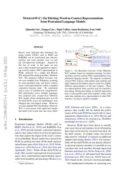 MirrorWiC: On Eliciting Word-in-Context Representations from Pretrained
  Language Models