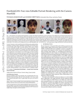 FreeStyleGAN: Free-view Editable Portrait Rendering with the Camera
  Manifold