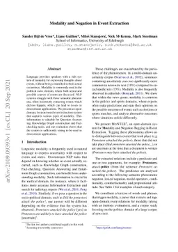 Modality and Negation in Event Extraction