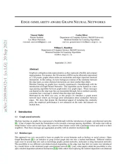Edge-similarity-aware Graph Neural Networks