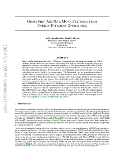 GhostShiftAddNet: More Features from Energy-Efficient Operations