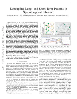 Decoupling Long- and Short-Term Patterns in Spatiotemporal Inference