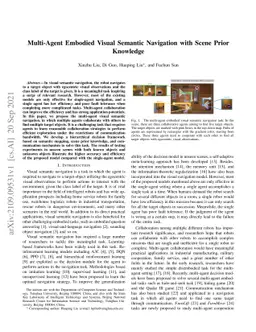 Multi-Agent Embodied Visual Semantic Navigation with Scene Prior
  Knowledge