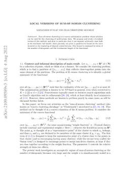 Local versions of sum-of-norms clustering