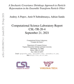 A Stochastic Covariance Shrinkage Approach to Particle Rejuvenation in
  the Ensemble Transform Particle Filter