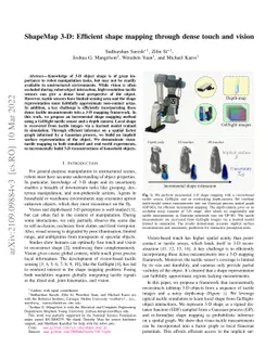 ShapeMap 3-D: Efficient shape mapping through dense touch and vision
