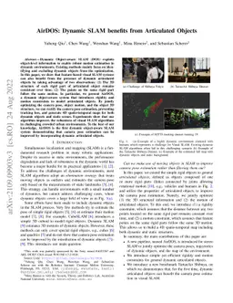 AirDOS: Dynamic SLAM benefits from Articulated Objects