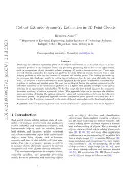 Robust Extrinsic Symmetry Estimation in 3D Point Clouds