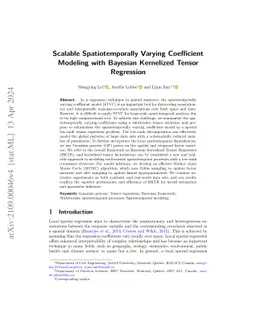 Scalable Spatiotemporally Varying Coefficient Modelling with Bayesian
  Kernelized Tensor Regression