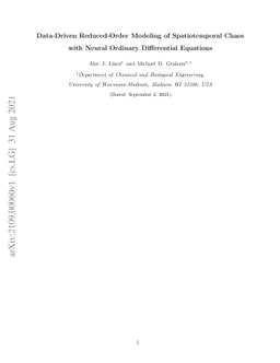 Data-Driven Reduced-Order Modeling of Spatiotemporal Chaos with Neural
  Ordinary Differential Equations